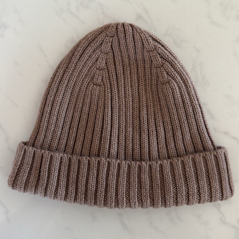 H&M Kids Ribbed Knit Hat - Brown - Picture 2 of 3
